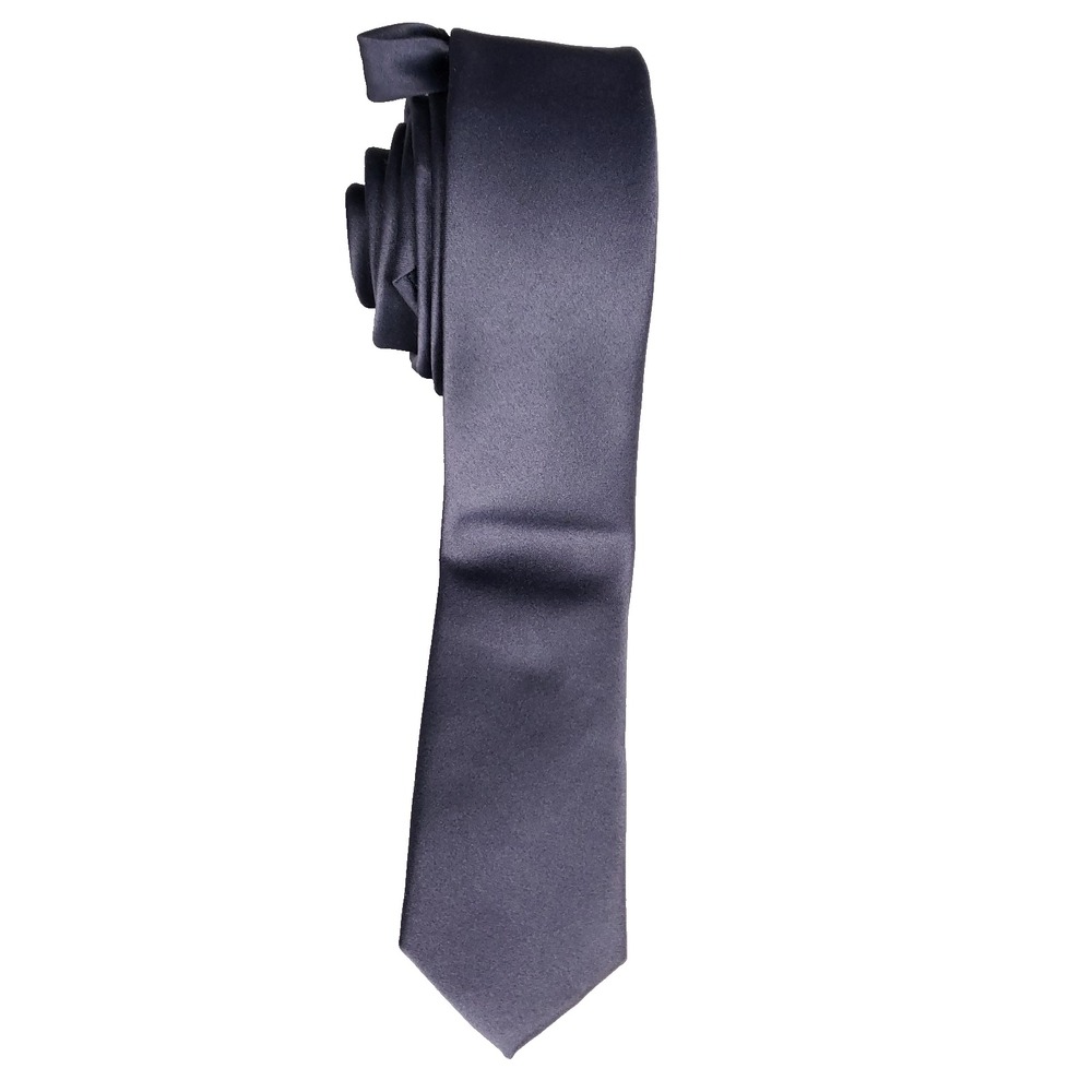 Mario Lorenzi Necktie Classic Slim Navy Dress Groomsmen Quiet Luxury‎